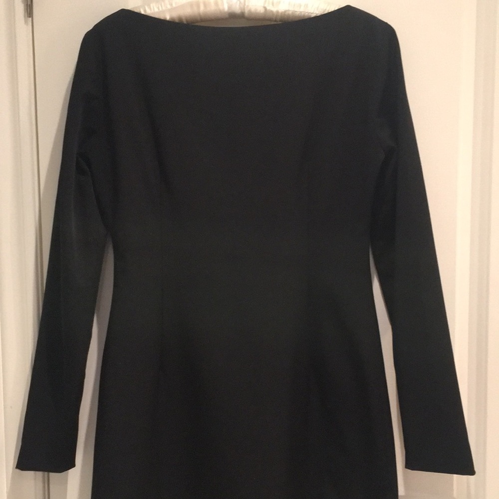 Franco Mirabelli Elegant Black Cocktail Dress